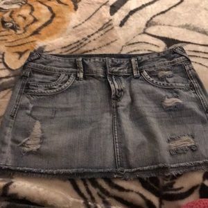 Mini jean express skirt